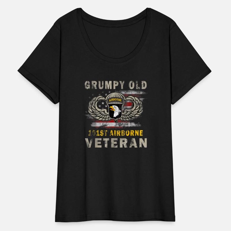 Grumpy Old Shirt | 101st Airborne Veteran T-Shirt