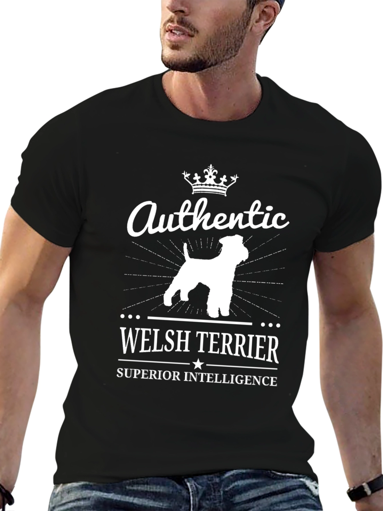 Welsh Terrier Dog Lover Authentic T-Shirt