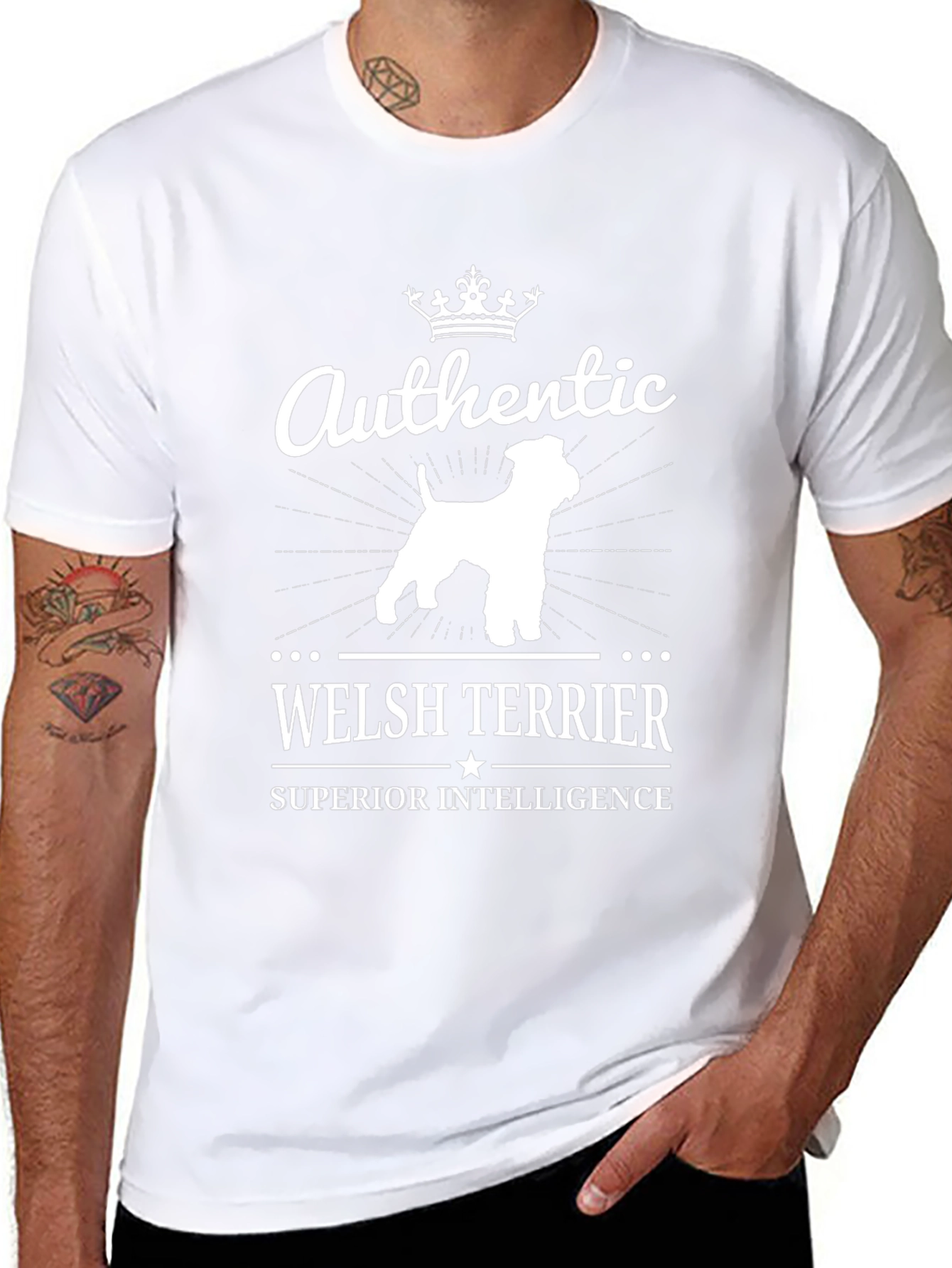 Welsh Terrier Dog Lover Authentic T-Shirt