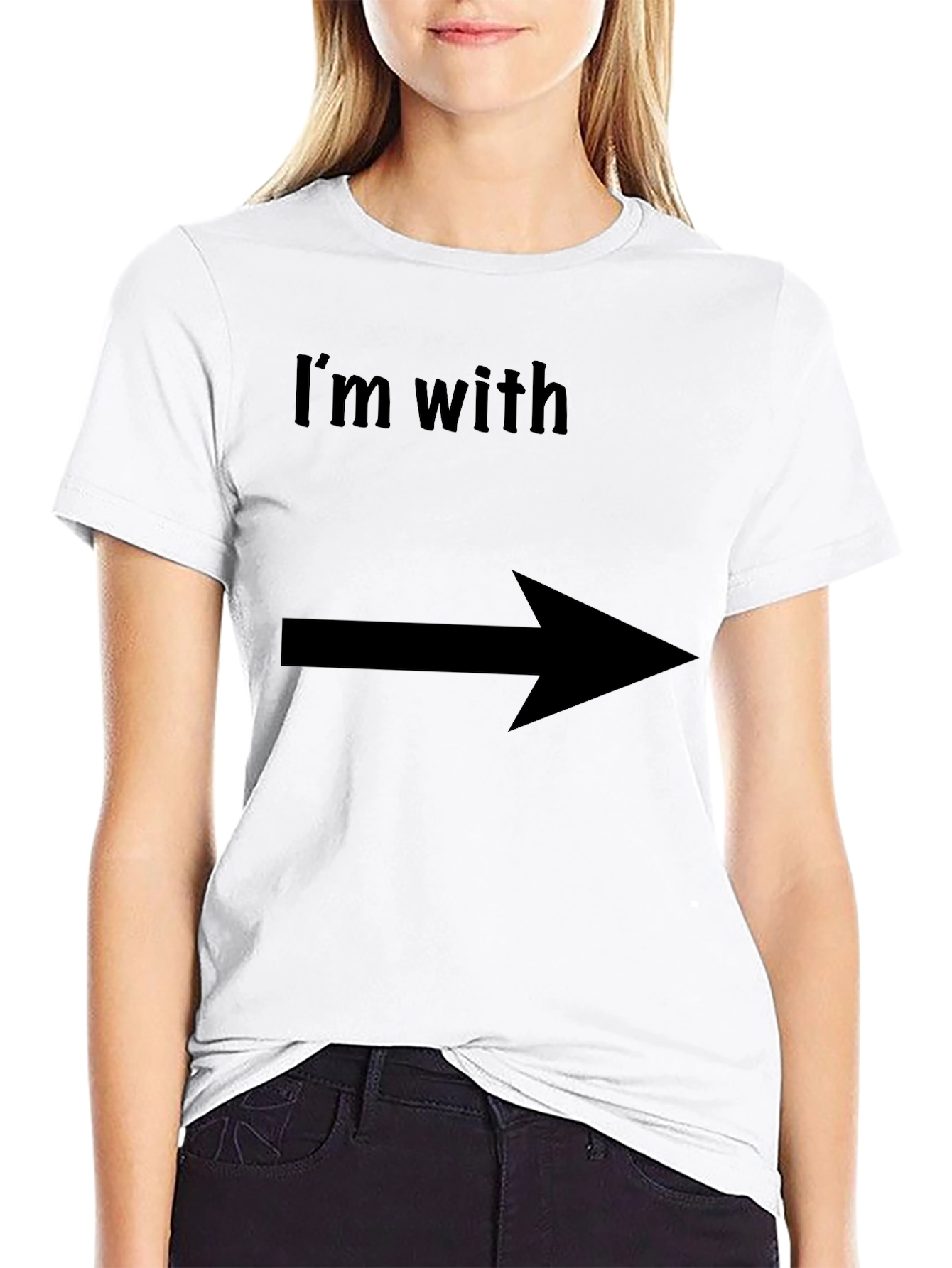 Im With Arrow T-Shirt - Funny Graphic Tee