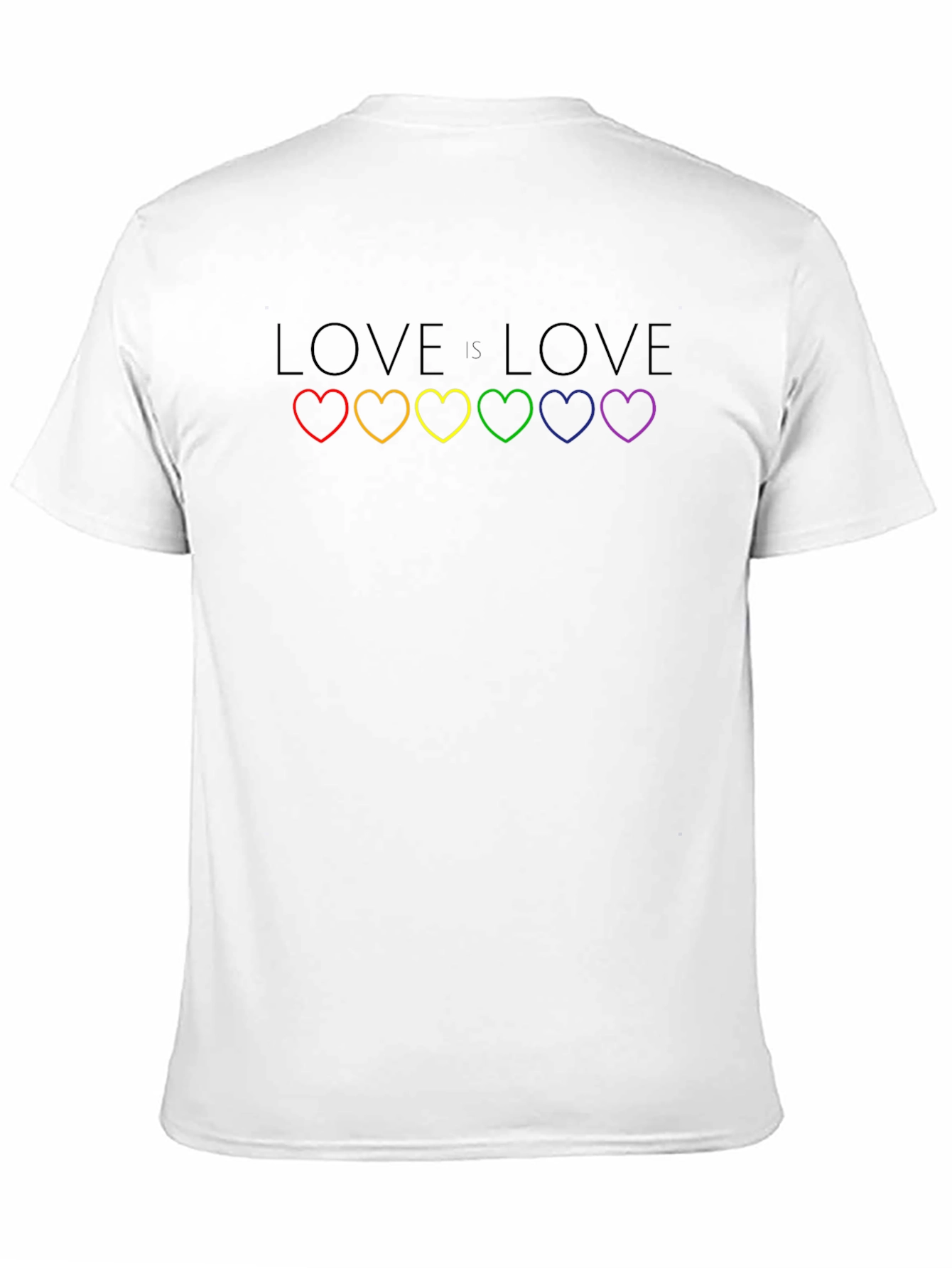 Love Is Love LGBTQ+ Rainbow Heart T-Shirt