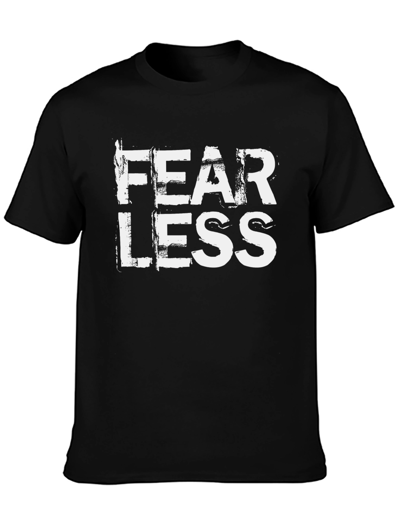 Fearless Graphic Tee - Black Cotton Blend
