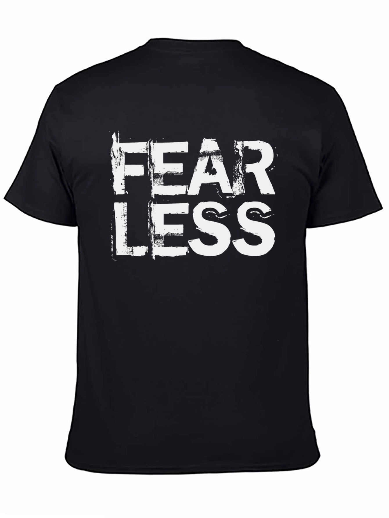 Fearless Graphic Tee - Black Cotton Blend