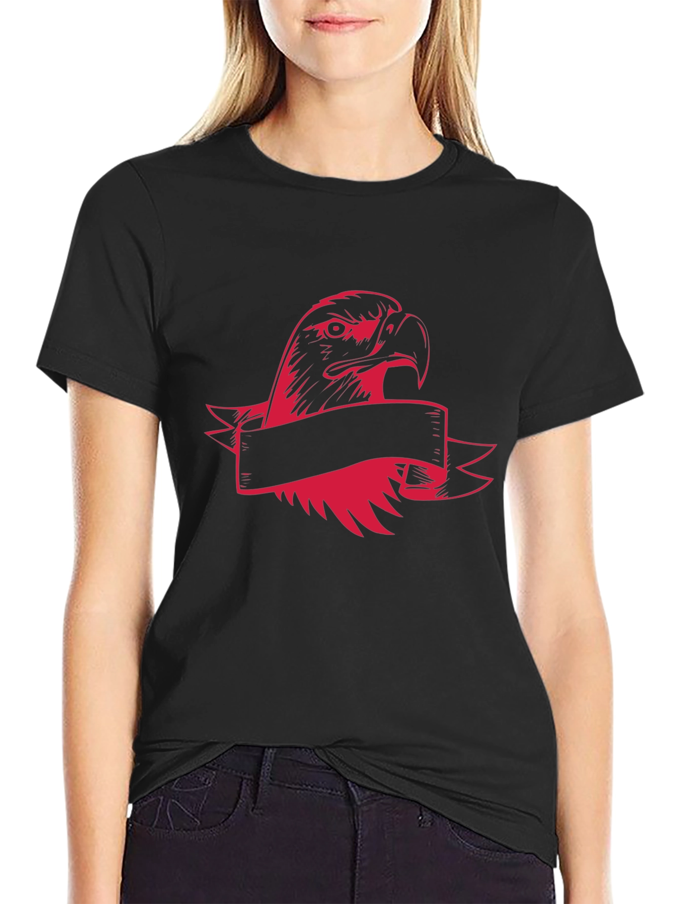 Bold Eagle Graphic Tee - Mens Black T-Shirt