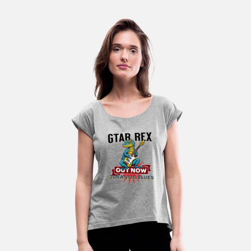 Gtar Rex Jurassic Blues Dinosaur Lizard Design