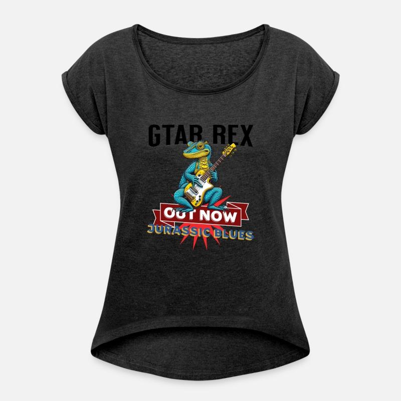 Gtar Rex Jurassic Blues Dinosaur Lizard Design