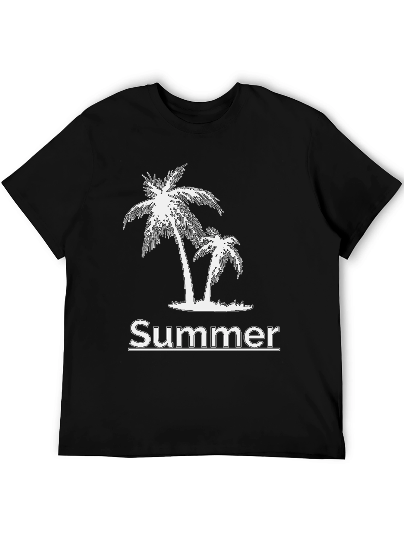 Summer Vibes Black Graphic Tee