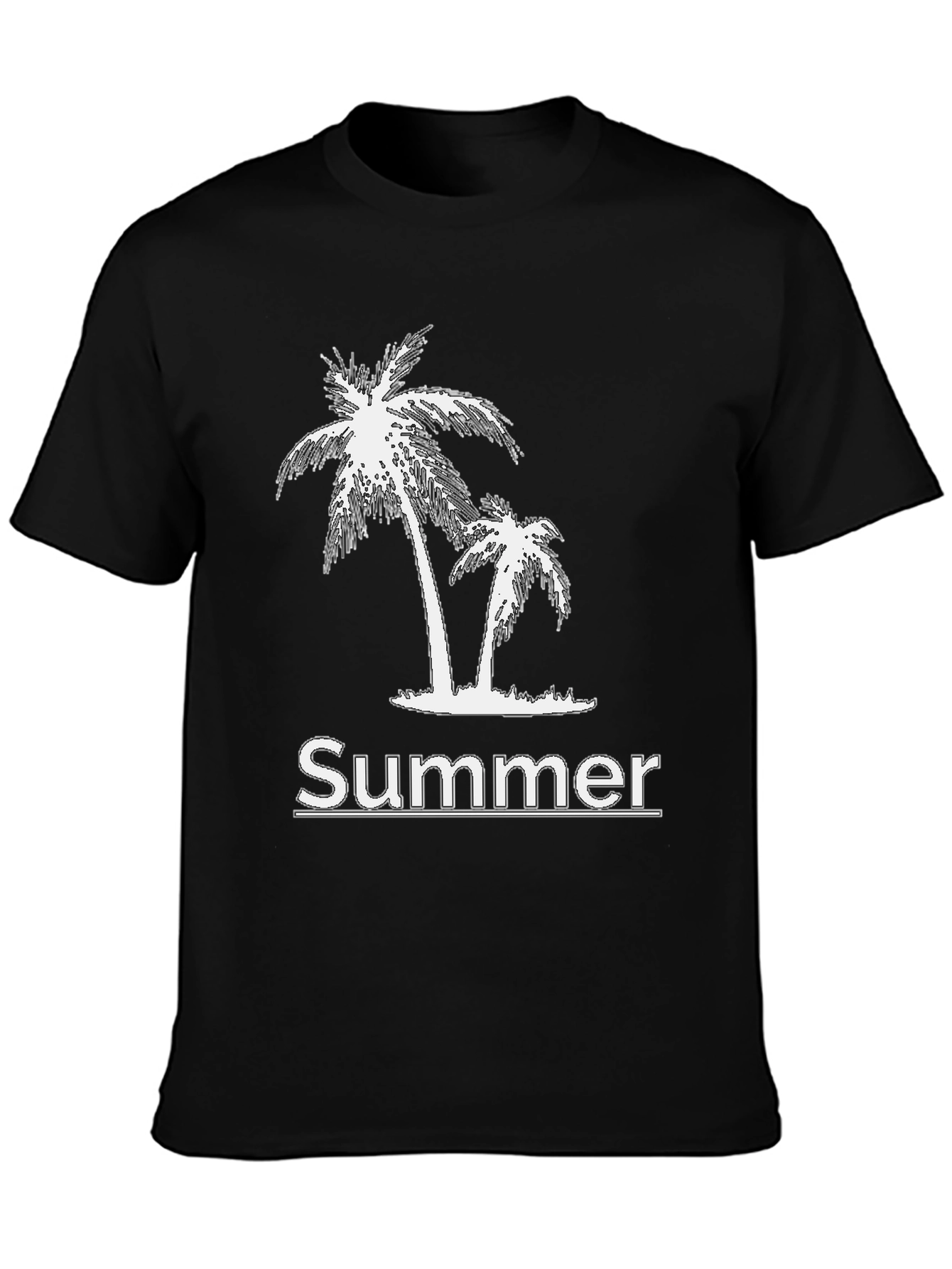 Summer Vibes Black Graphic Tee