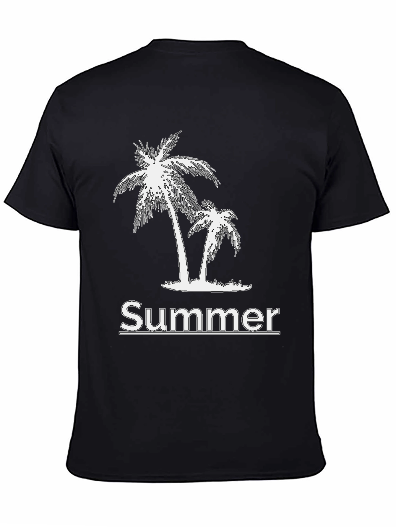 Summer Vibes Black Graphic Tee