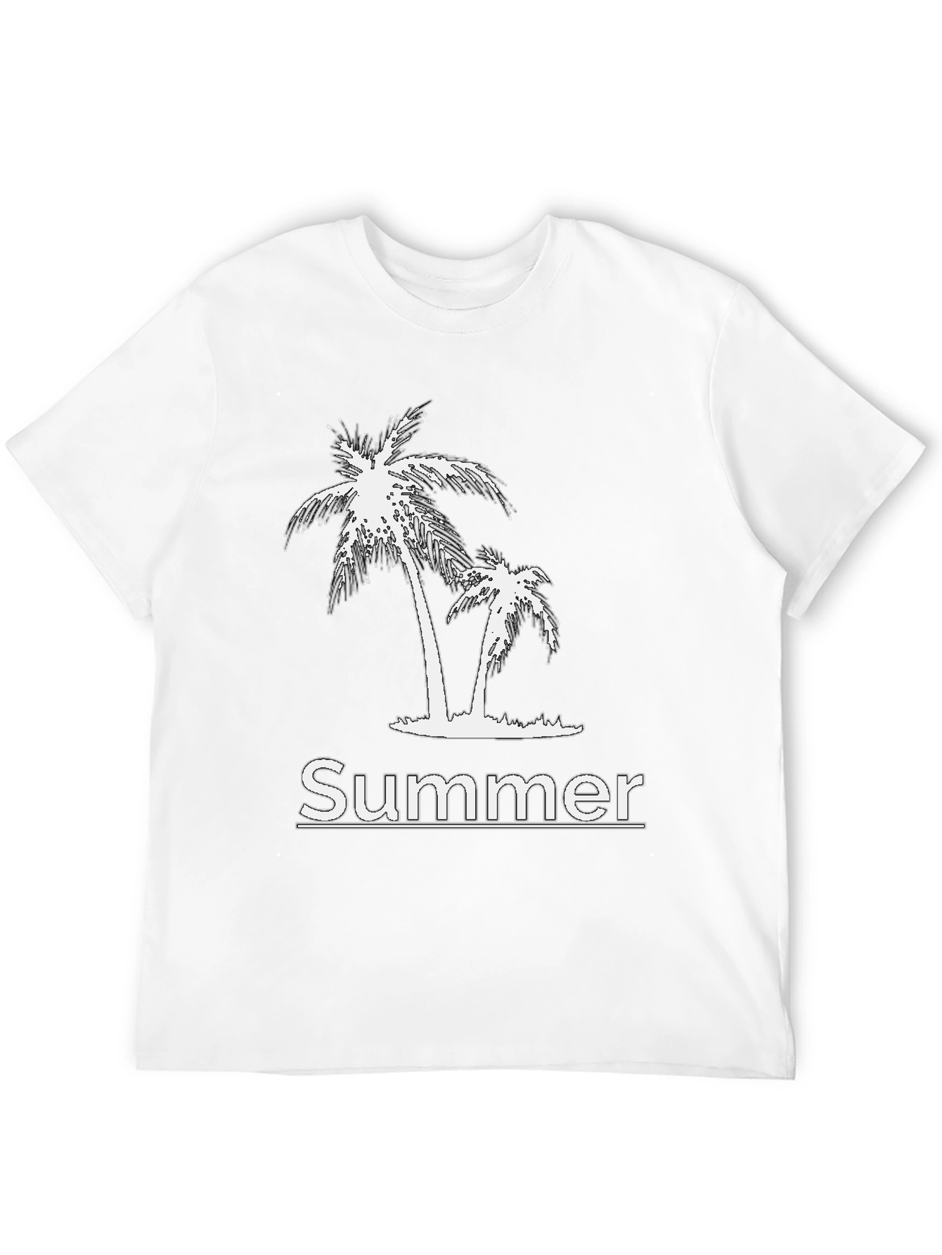 Summer Vibes Black Graphic Tee