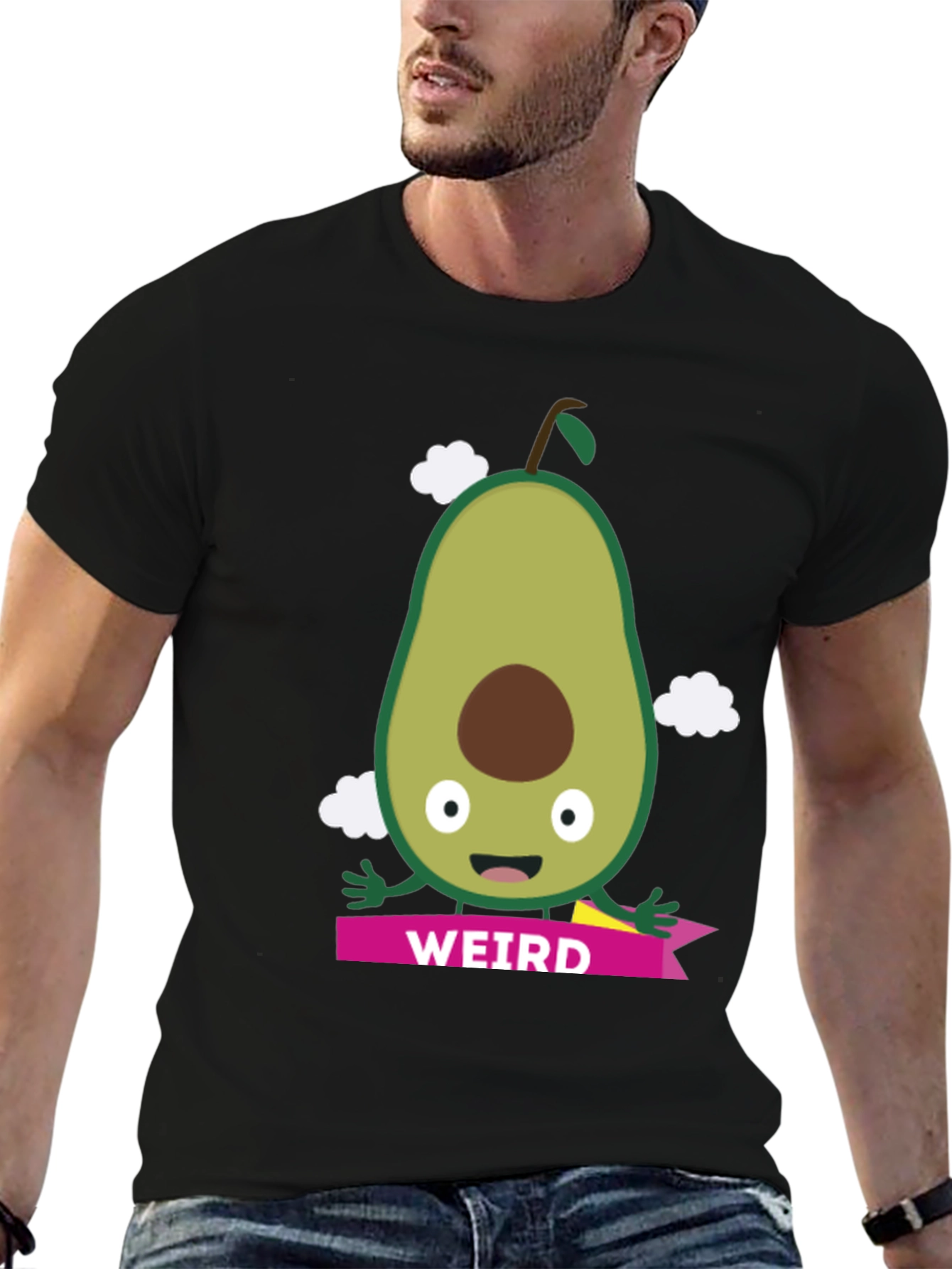 Weird Avocado T-Shirt - Quirky Graphic Tee