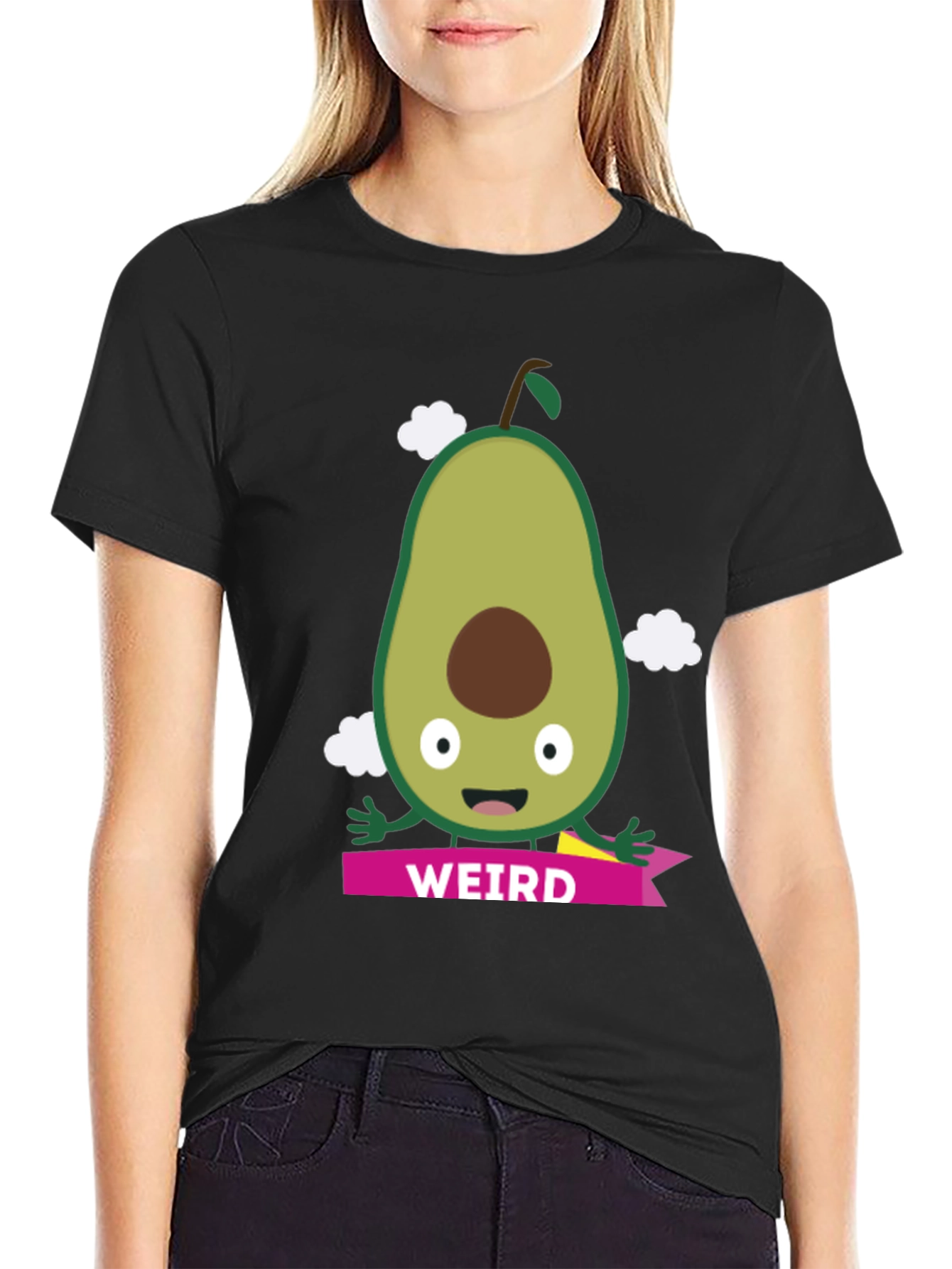 Weird Avocado T-Shirt - Quirky Graphic Tee
