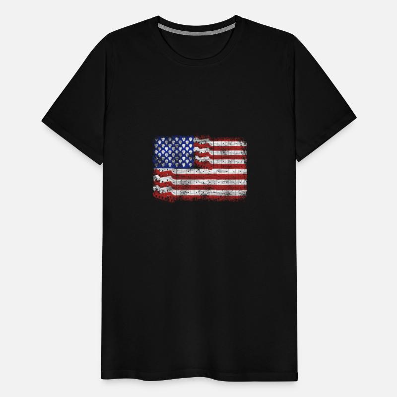 Guitar American Rock Gift US Flag Rock Guitars Con