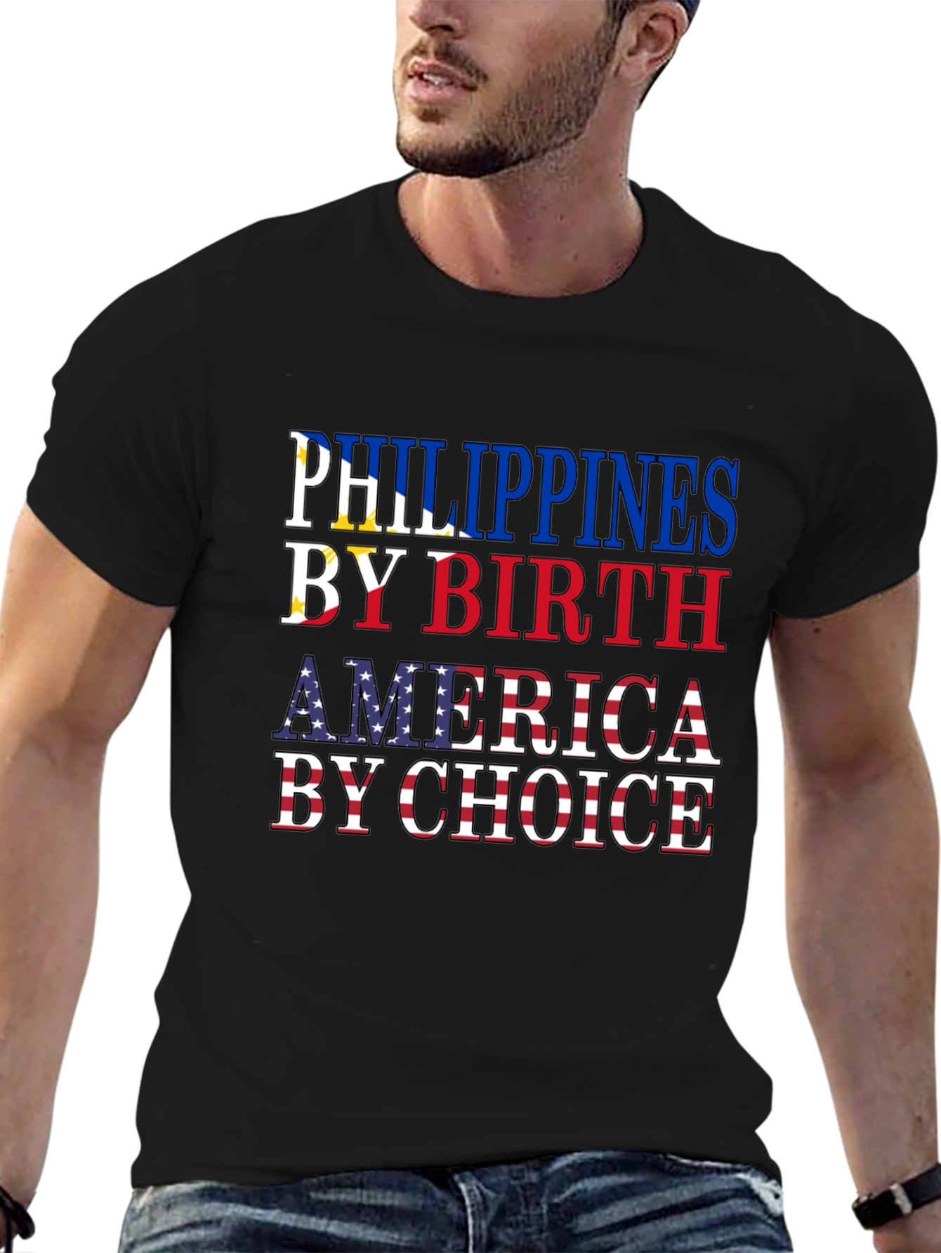 Philippines by Birth America by Choice T-Shirt