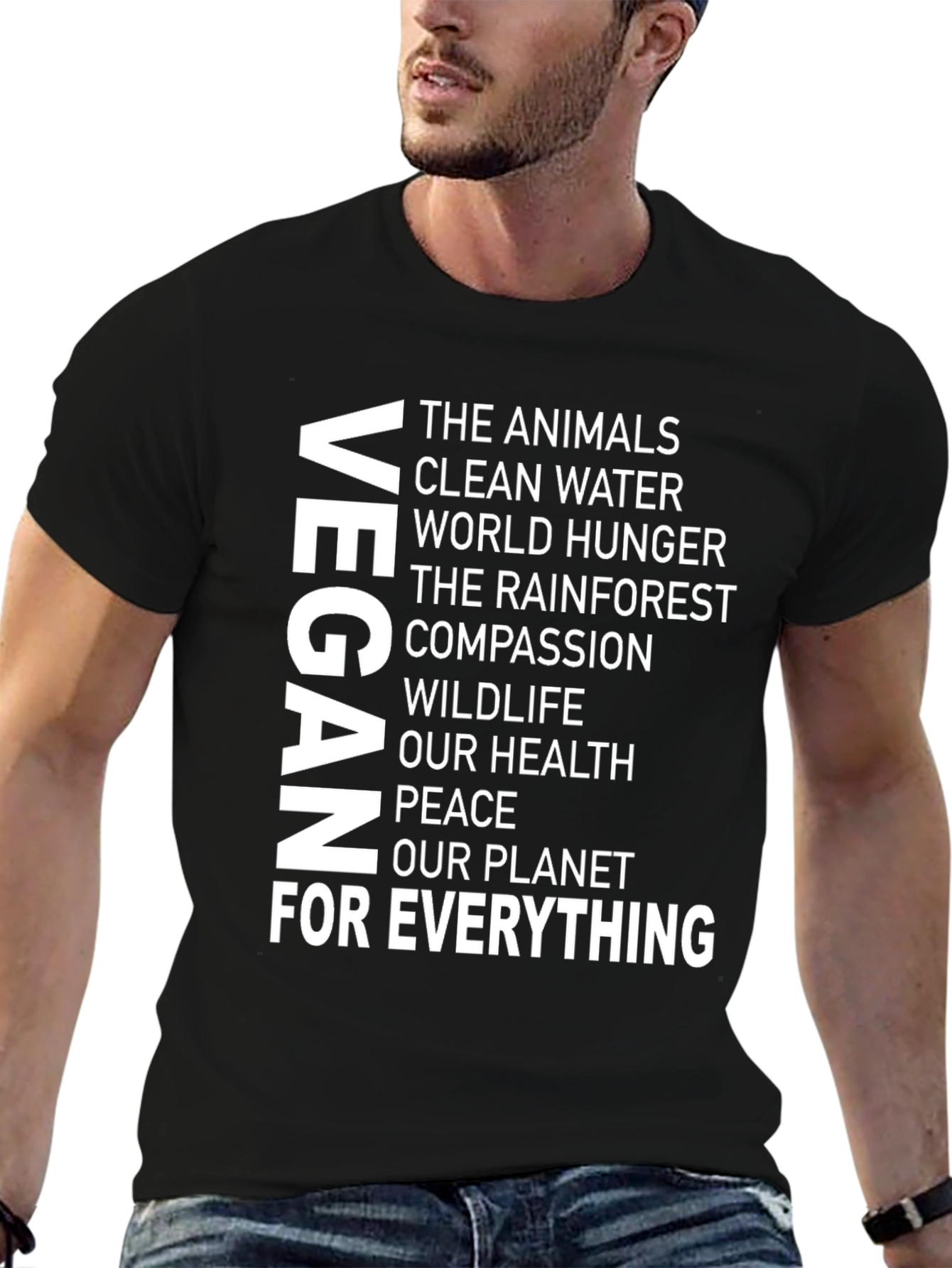Vegan T-Shirt: For Animals Health & Planet