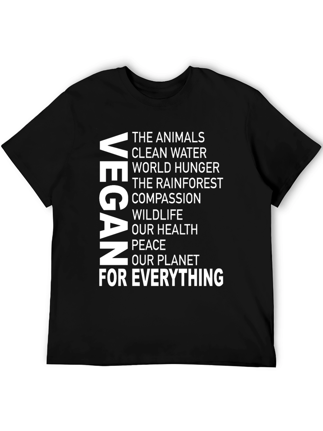 Vegan T-Shirt: For Animals Health & Planet