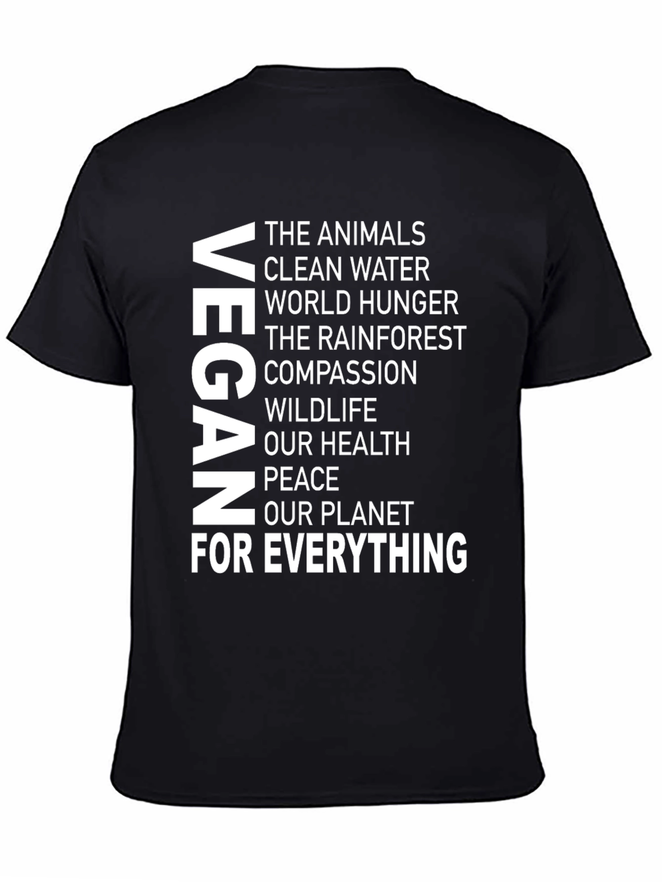 Vegan T-Shirt: For Animals Health & Planet