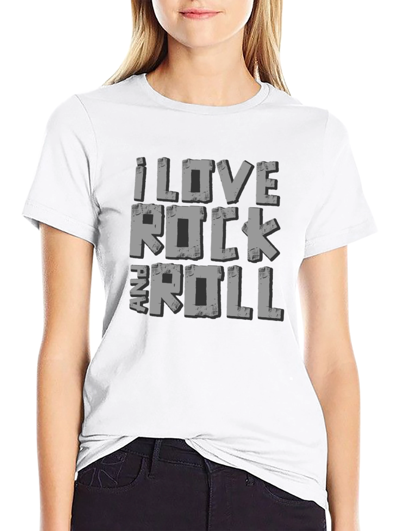 I Love Rock and Roll Graphic T-Shirt