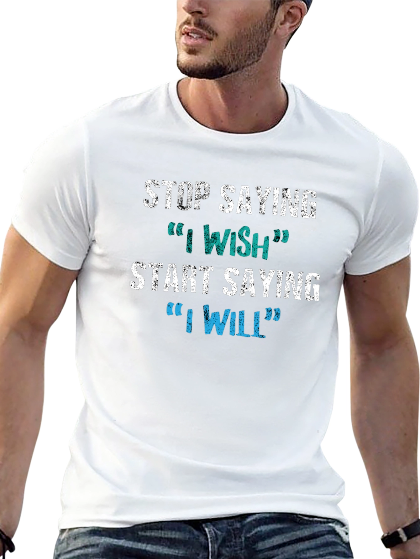 Motivational T-Shirt - Stop Wishing Start Doing