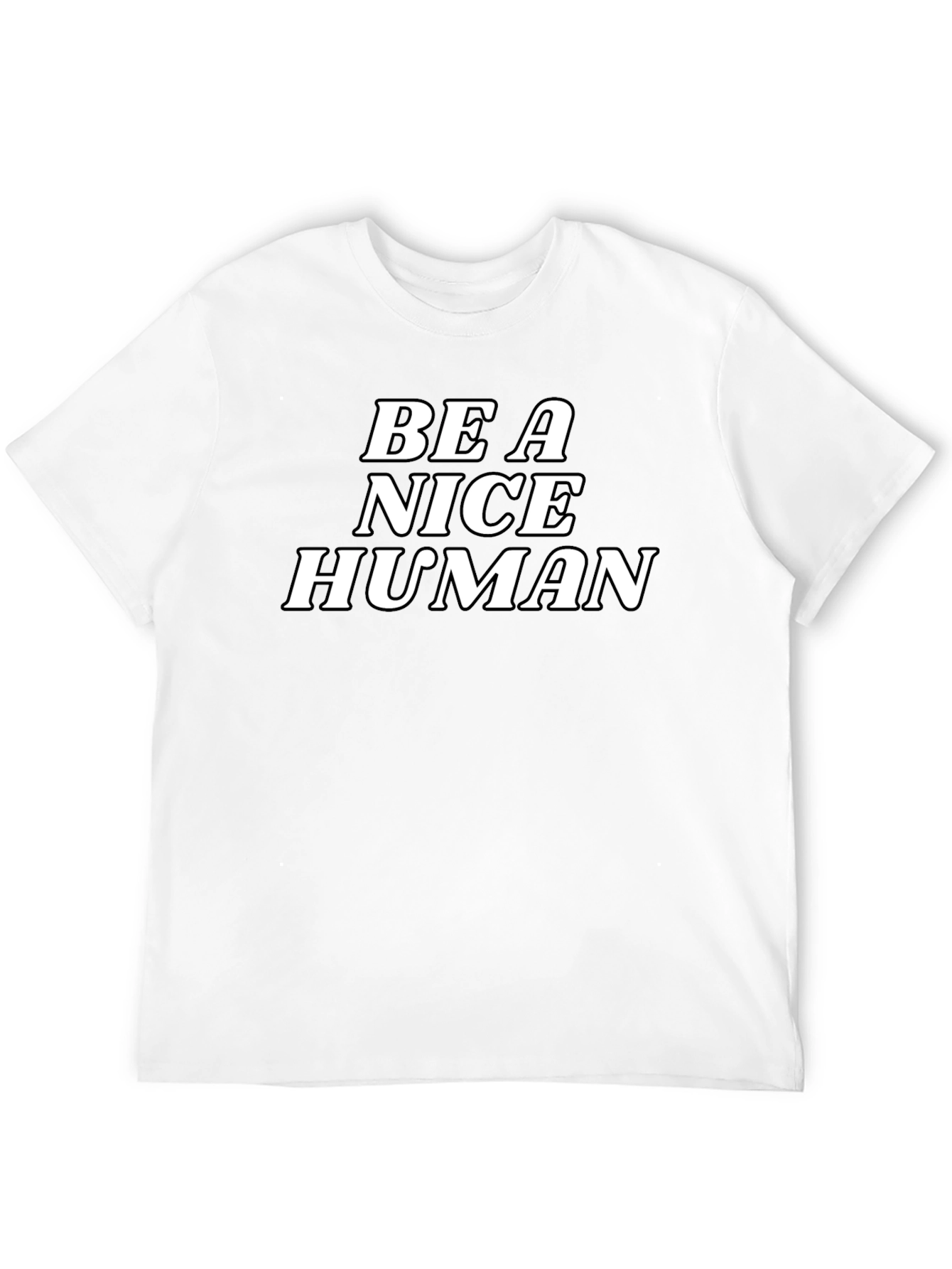Be a Nice Human Graphic Tee - Black