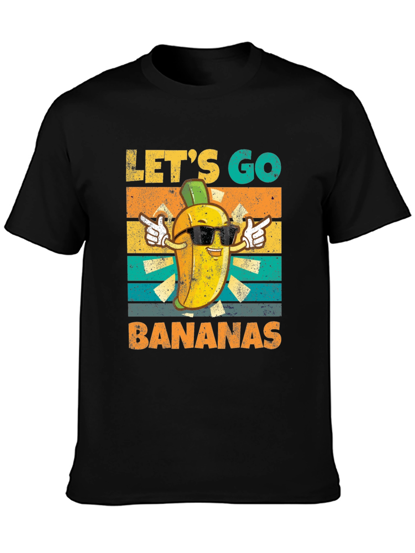 Lets Go Bananas T-Shirt Funny Fruit Design