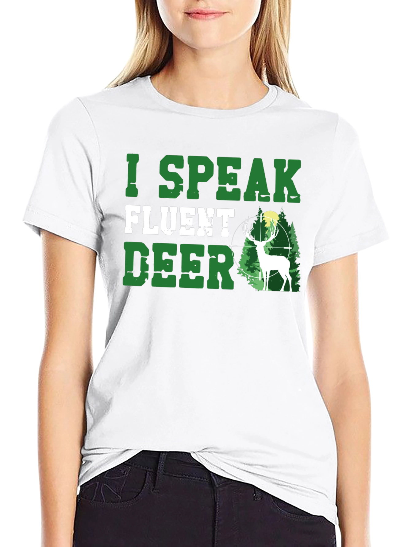 I Speak Fluent Deer Graphic T-Shirt