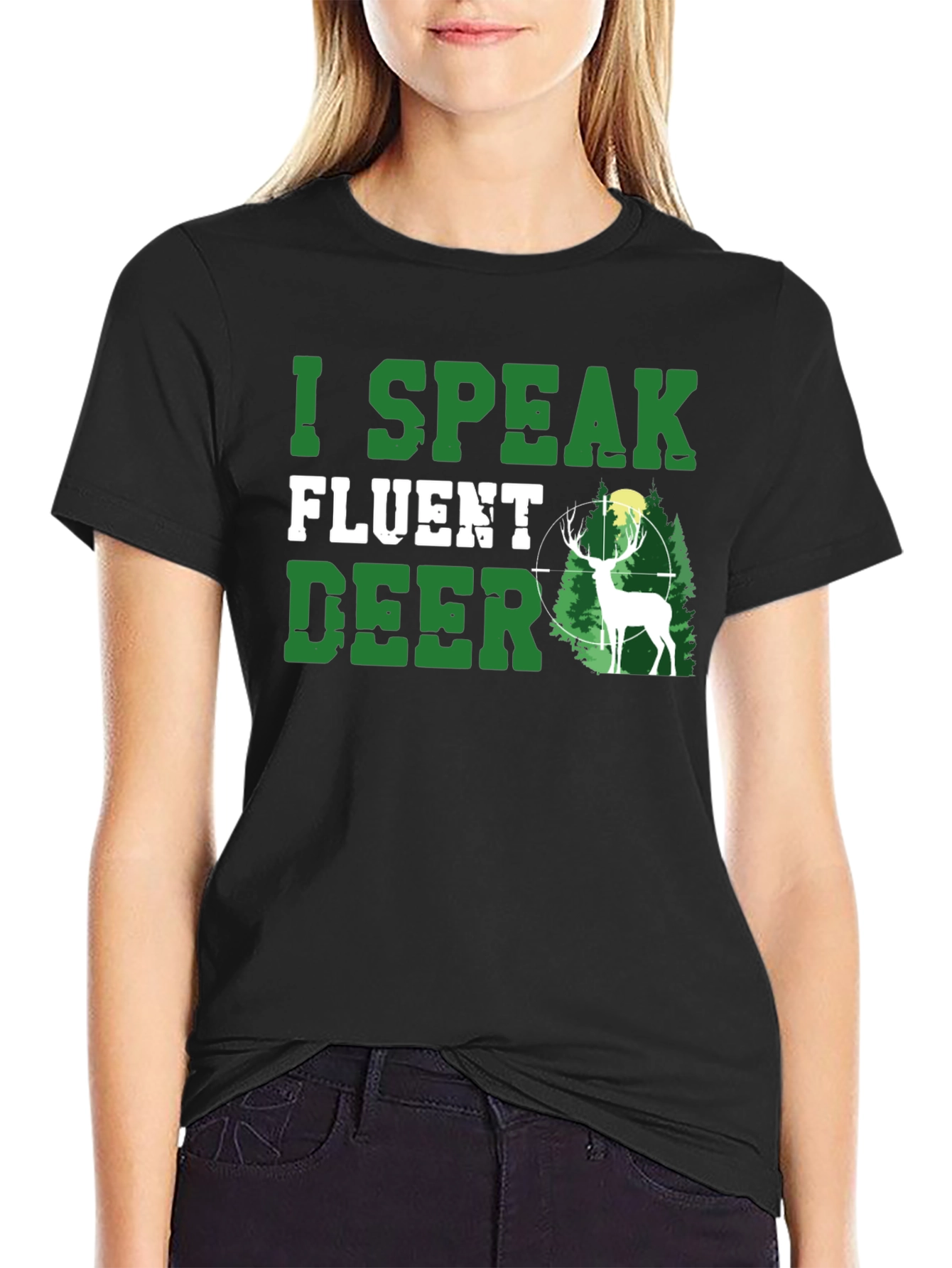 I Speak Fluent Deer Graphic T-Shirt