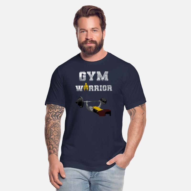 Gym Warrior at Bench Press in Gym Workout