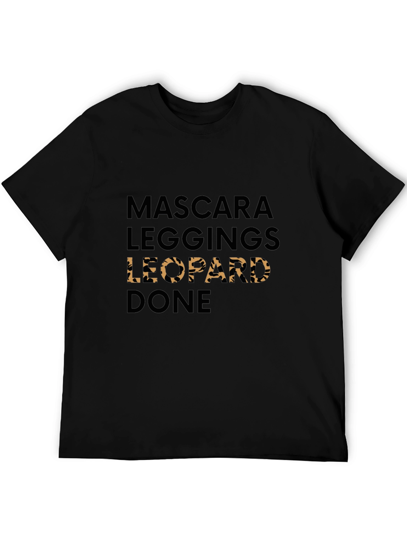 Mascara Leggings Leopard Done T-Shirt
