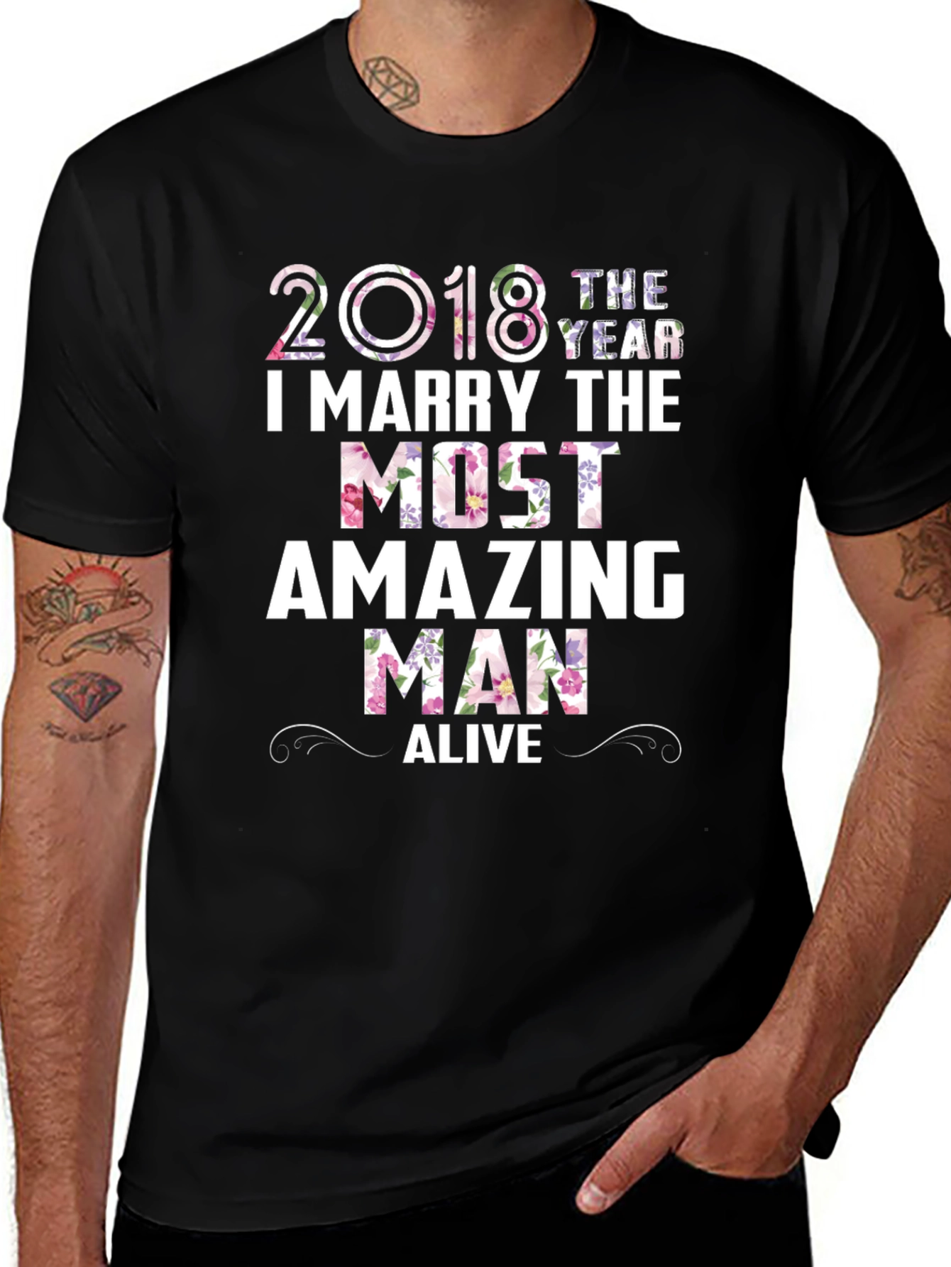 2018 I Marry The Most Amazing Man T-Shirt