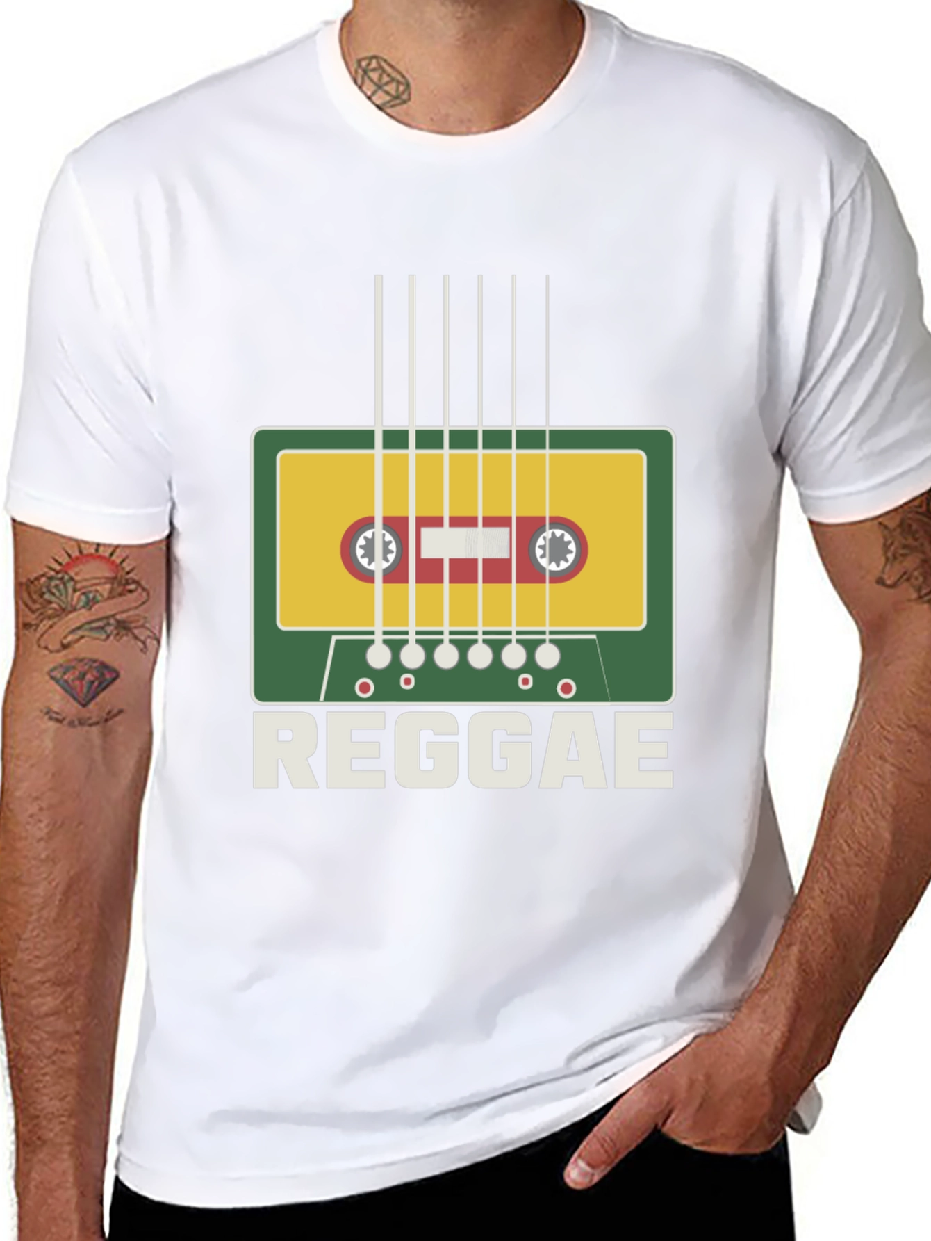 Reggae Music Cassette Tape Graphic T-Shirt