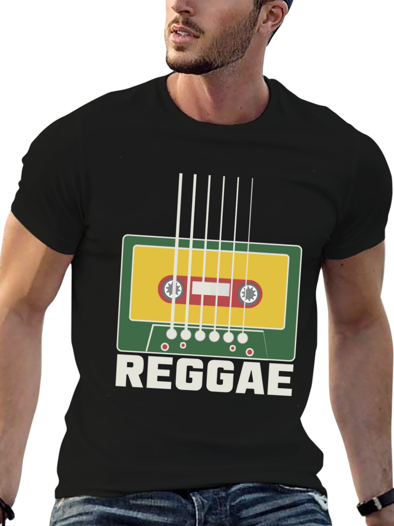 Reggae Music Cassette Tape Graphic T-Shirt