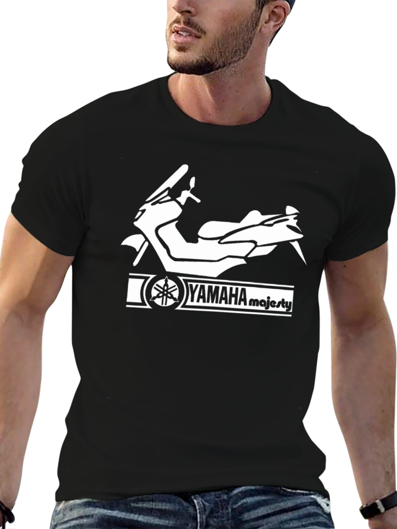 Yamaha Majesty Scooter T-Shirt - Black