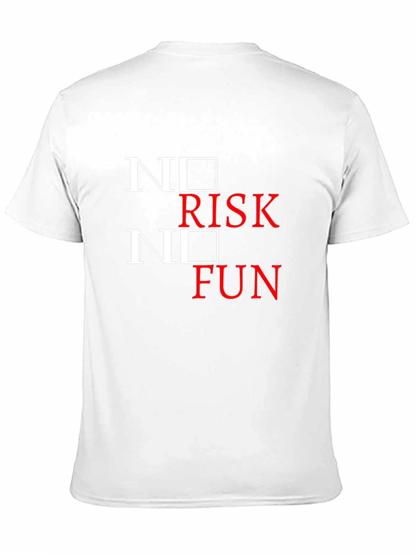 No Risk No Fun Graphic Tee - Black