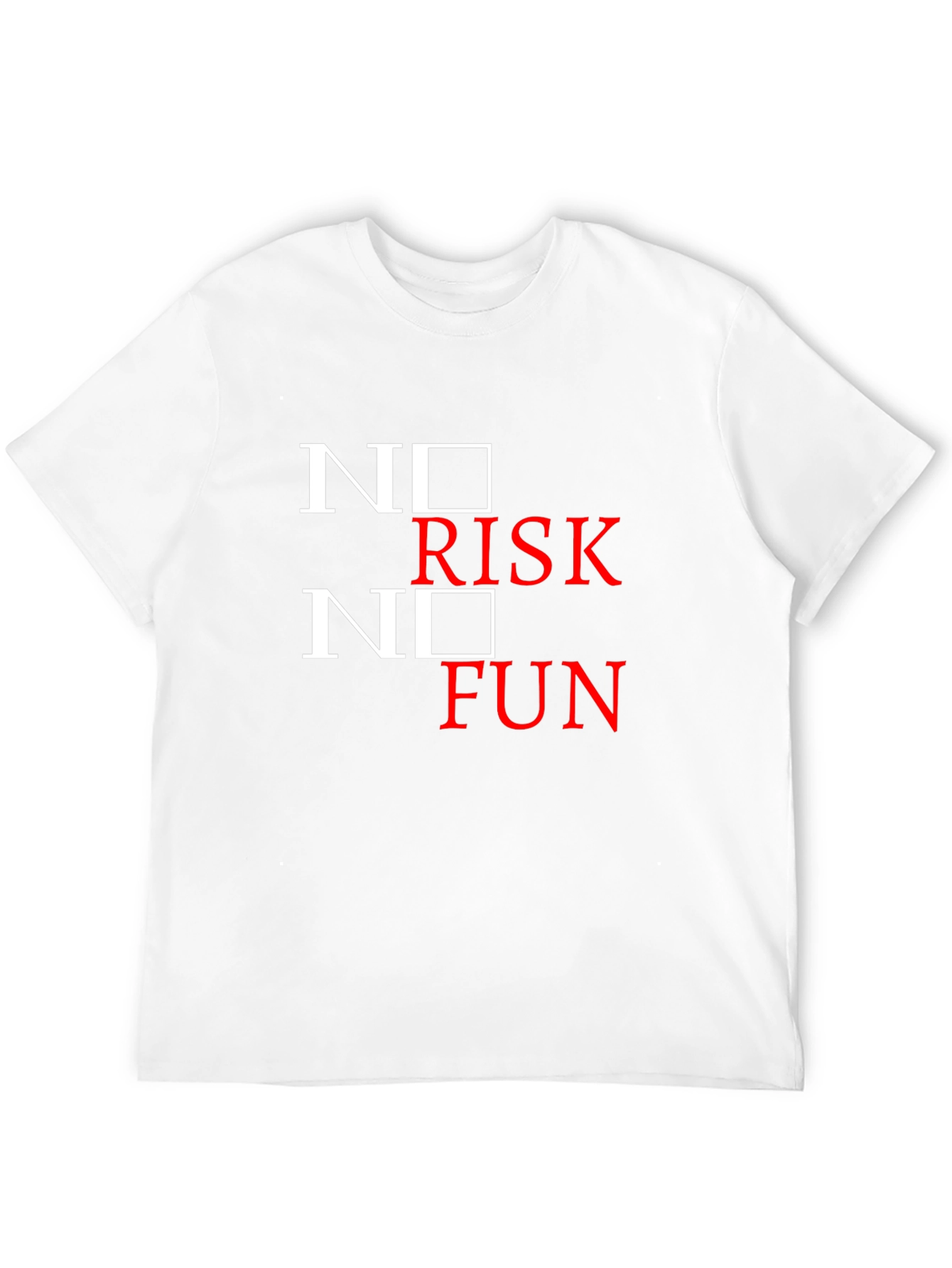 No Risk No Fun Graphic Tee - Black