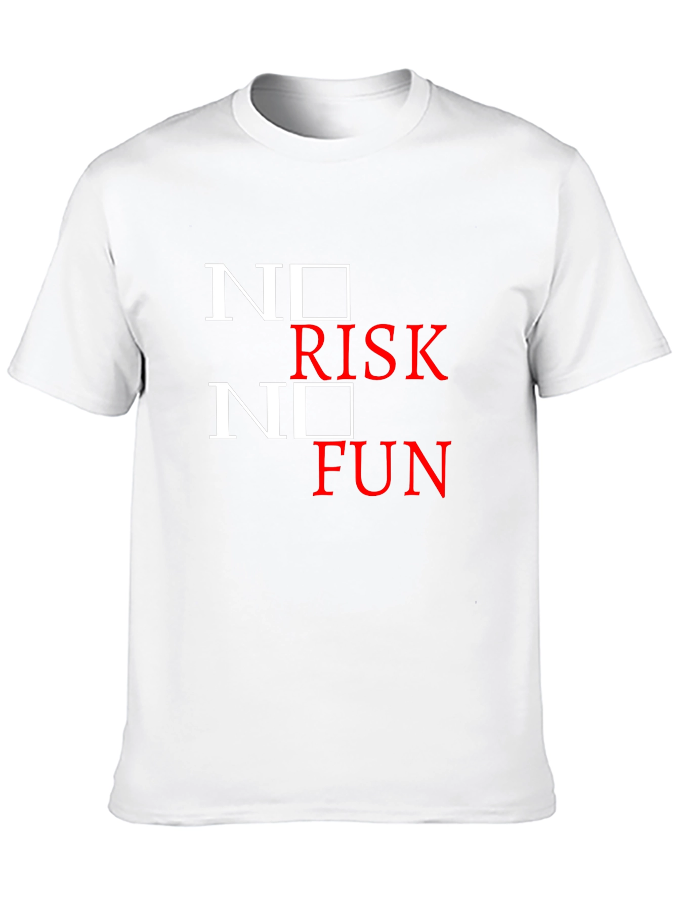 No Risk No Fun Graphic Tee - Black