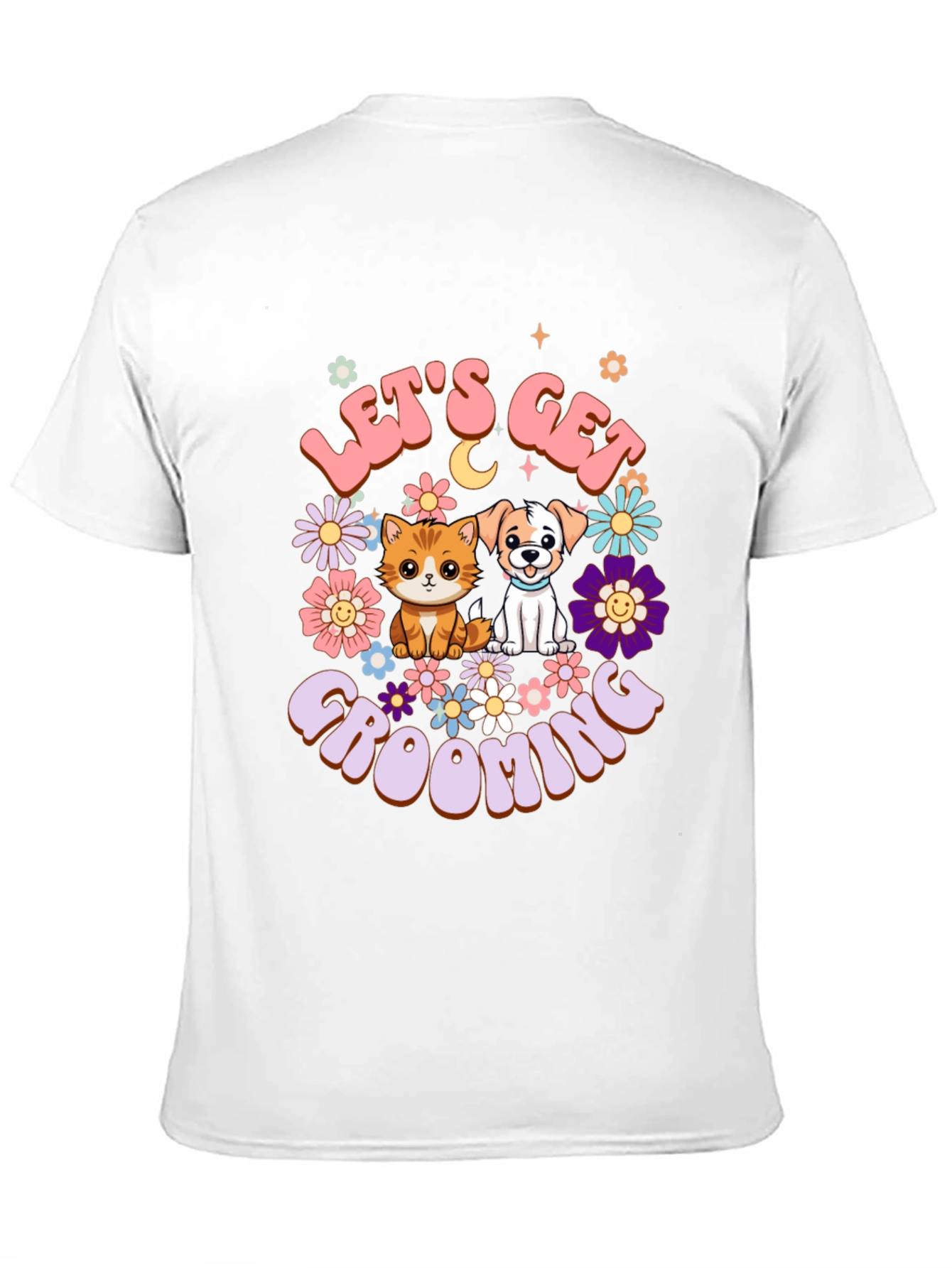 Lets Get Grooming Black T-Shirt
