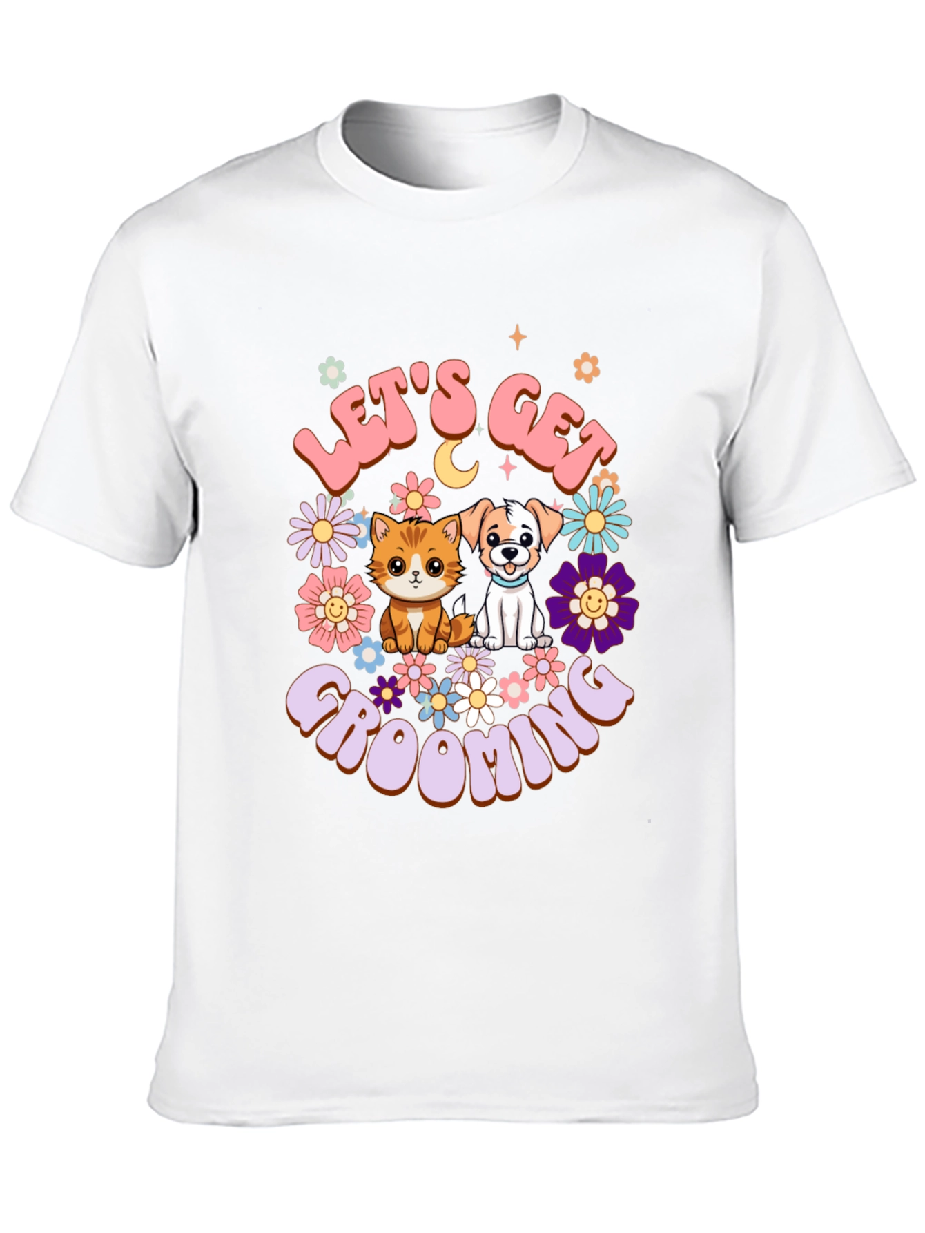 Lets Get Grooming Black T-Shirt