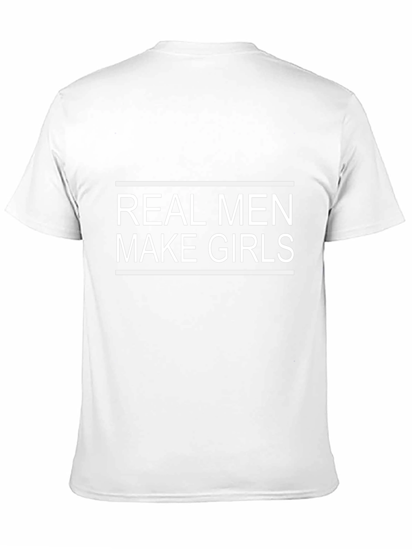 Real Men Make Girls Black Graphic Tee