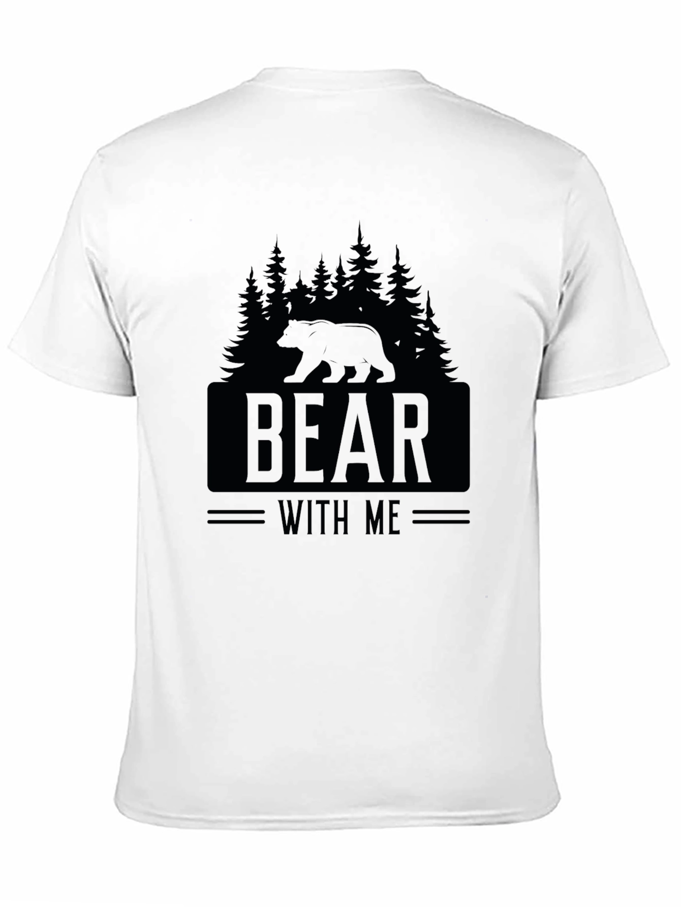 Bear With Me Graphic Tee - Black