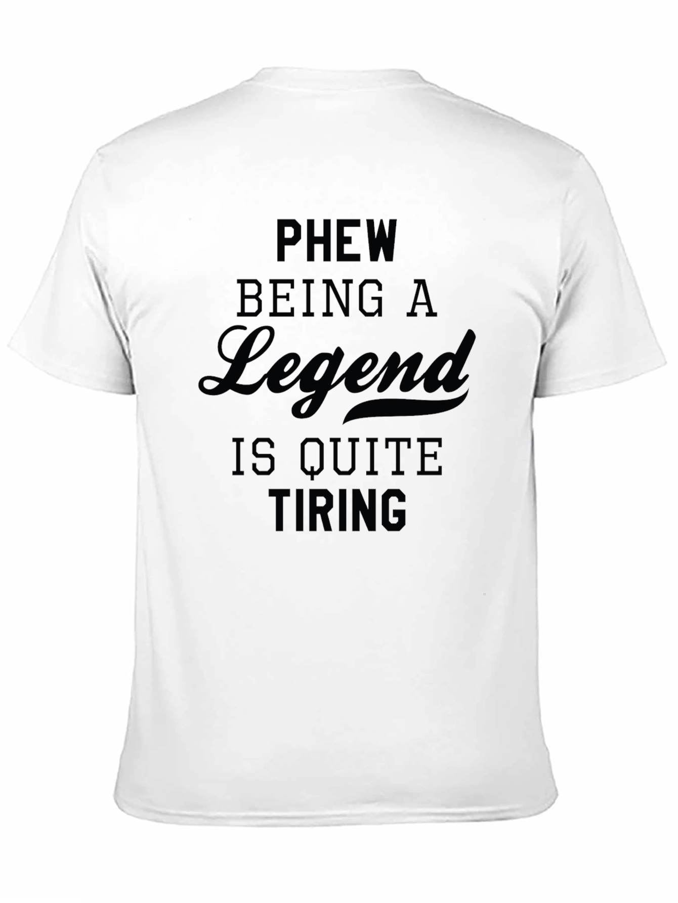 Phew Legend Black Cotton Graphic T-Shirt