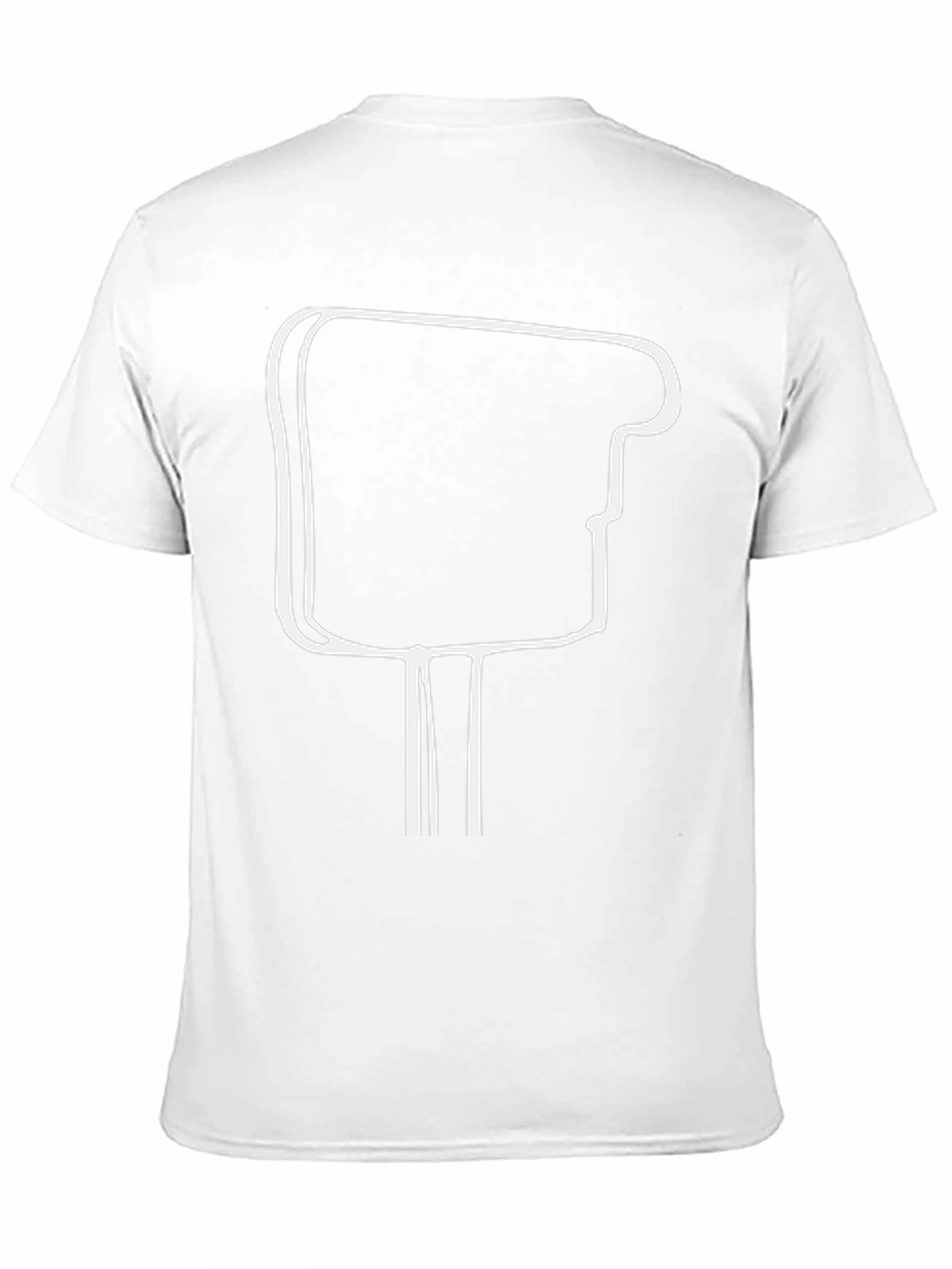 Cool Black T-Shirt with Abstract White Graphic Design