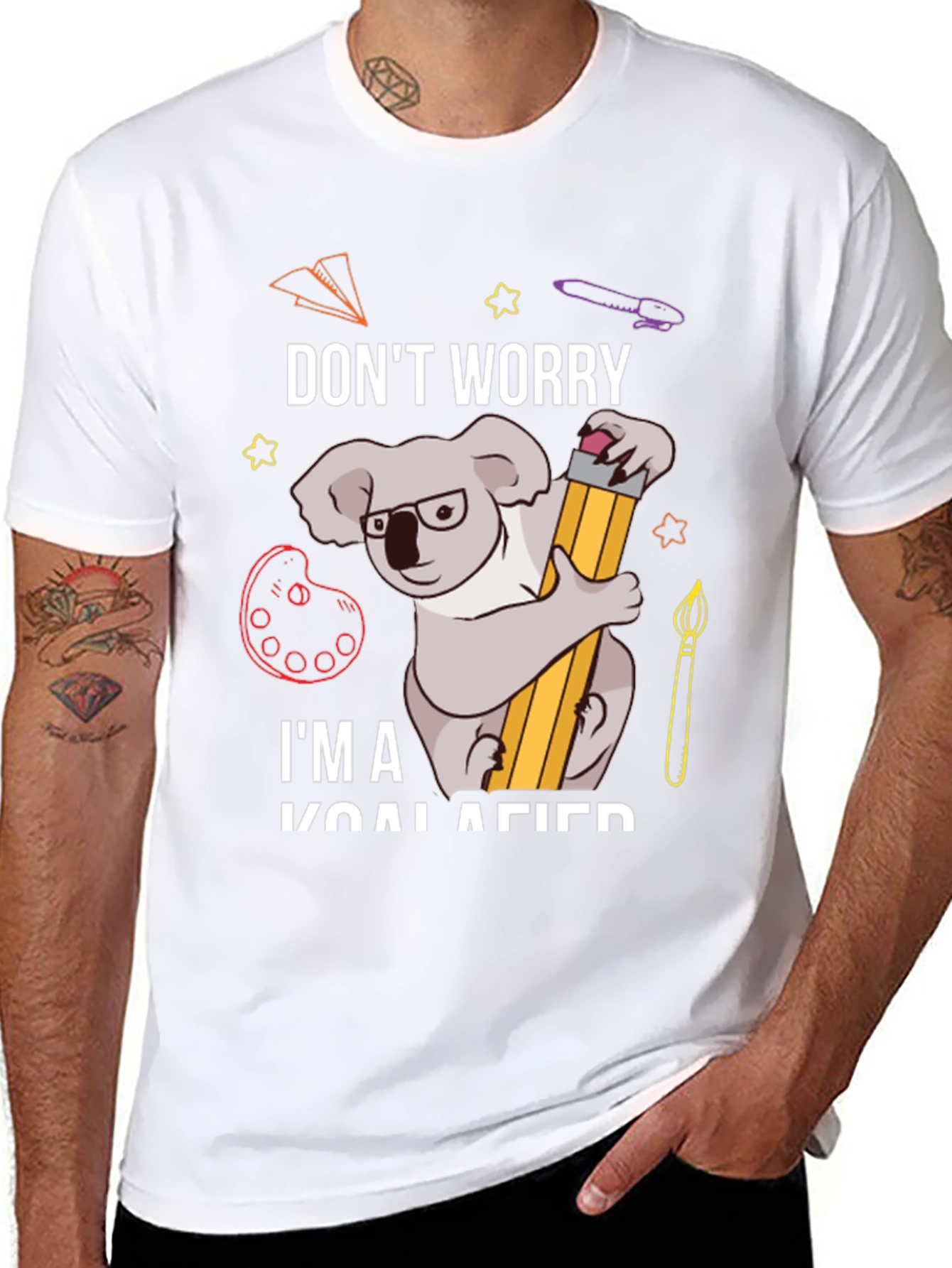 Dont Worry Im Koalafied Funny Graphic Tee