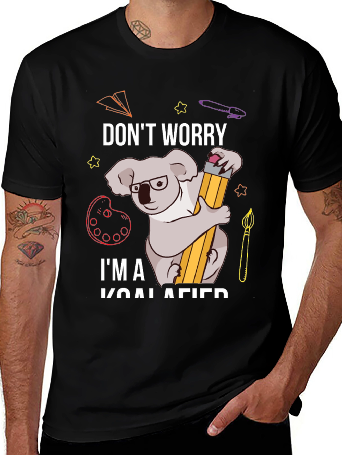 Dont Worry Im Koalafied Funny Graphic Tee