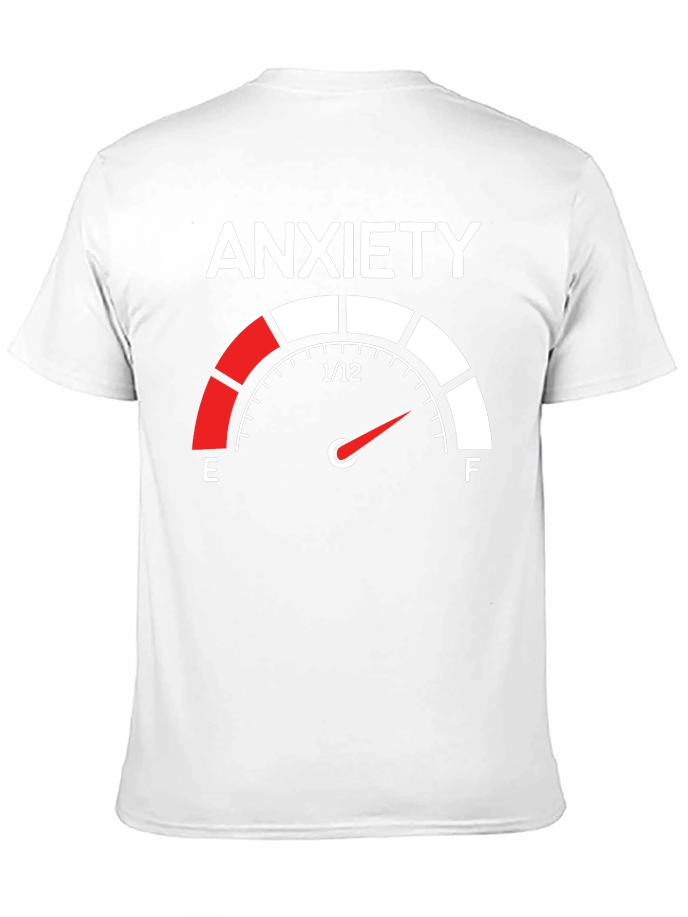 Anxiety Gauge T-Shirt - Black Cotton Tee