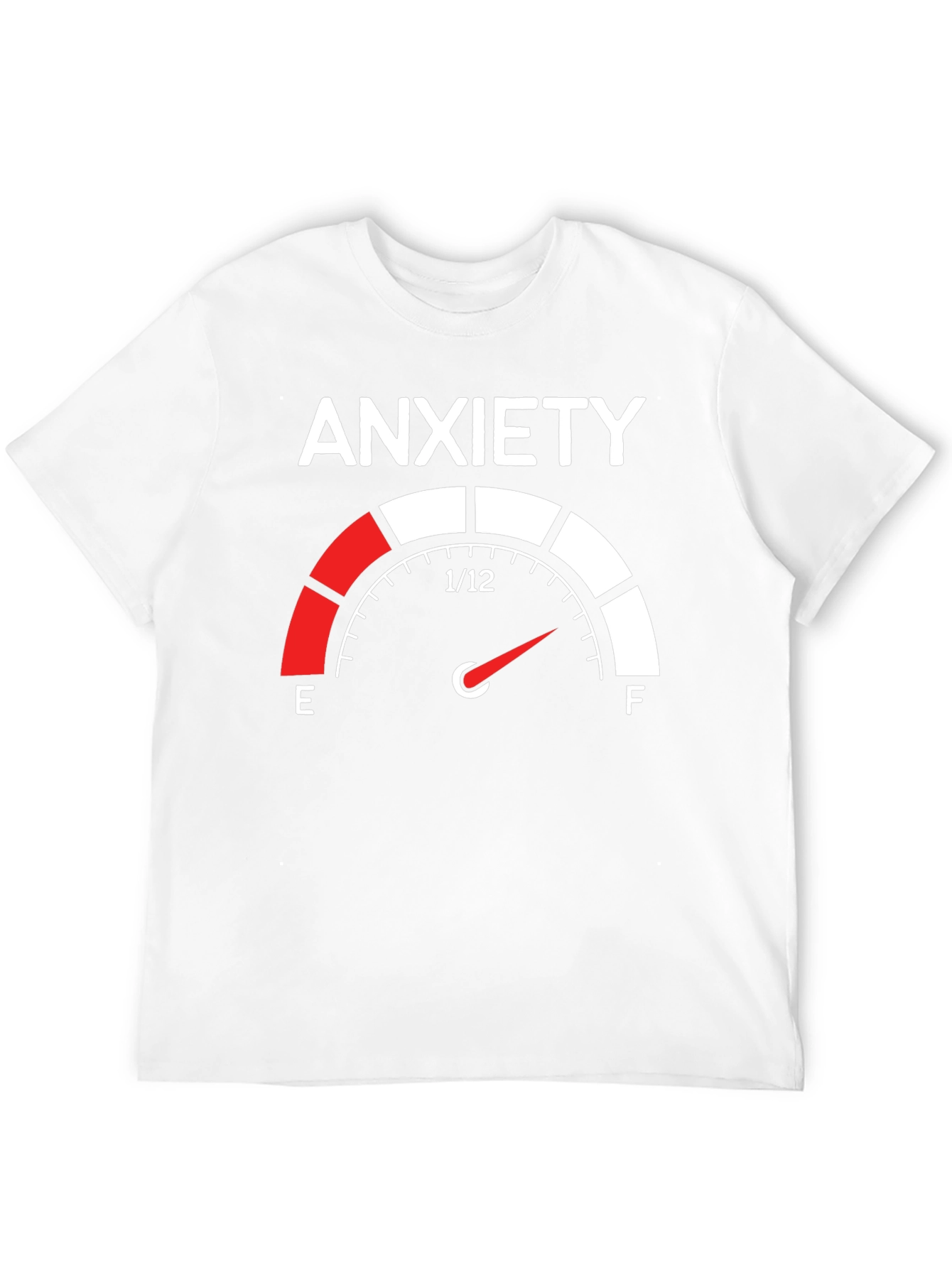 Anxiety Gauge T-Shirt - Black Cotton Tee