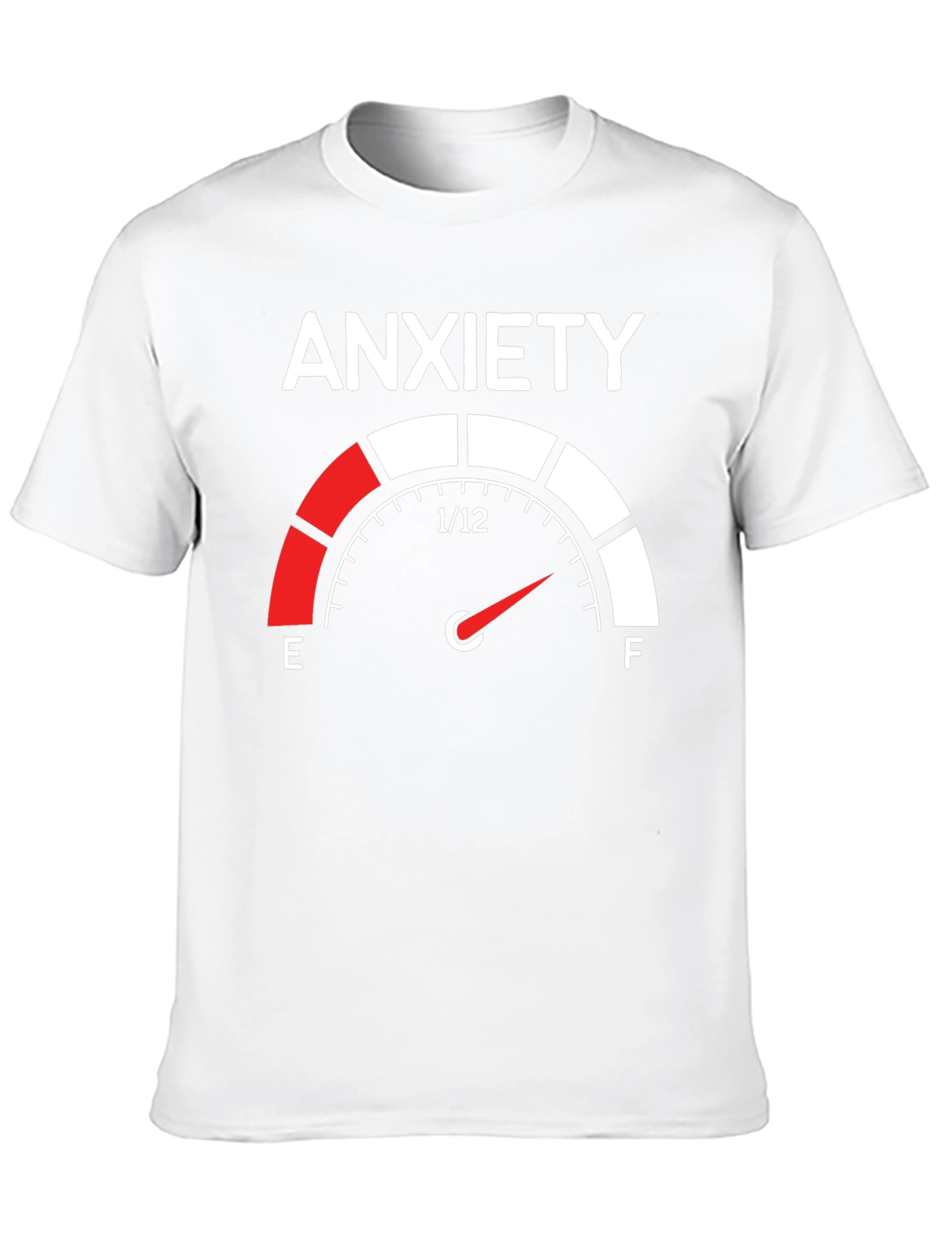 Anxiety Gauge T-Shirt - Black Cotton Tee