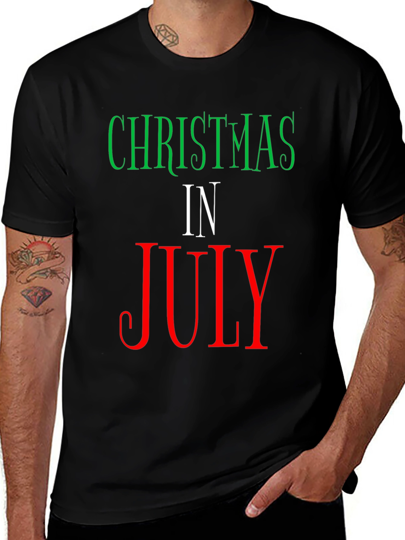 Christmas In July Graphic Tee - Holiday T-Shirt