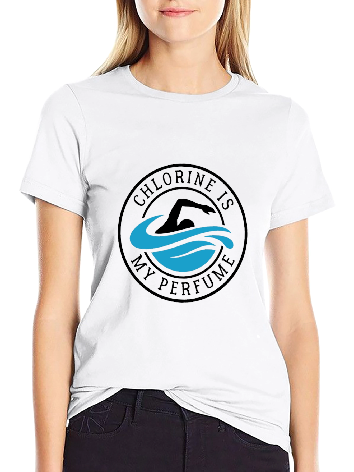 Chlorine is My Perfume Swimmer T-Shirt