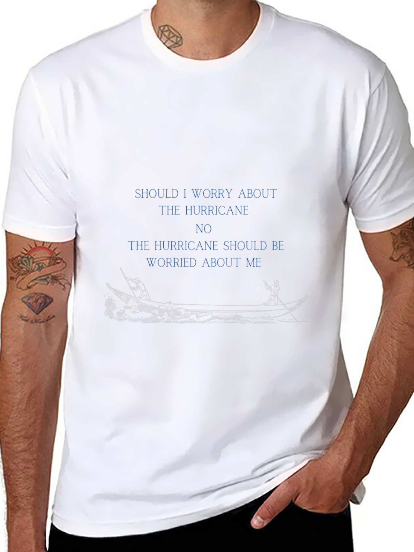 Hurricane Worry Funny Graphic T-Shirt